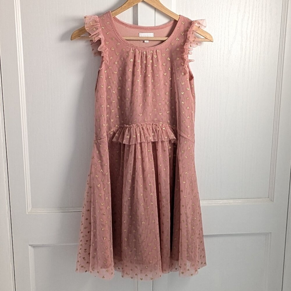 BCBGirls Pink Ruffled Tulle Dress size 14